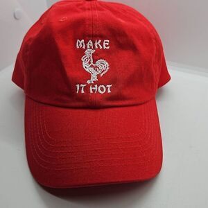 Sriracha Rooster Red Strapback Hat Make It Hot NWOT Multiple Available